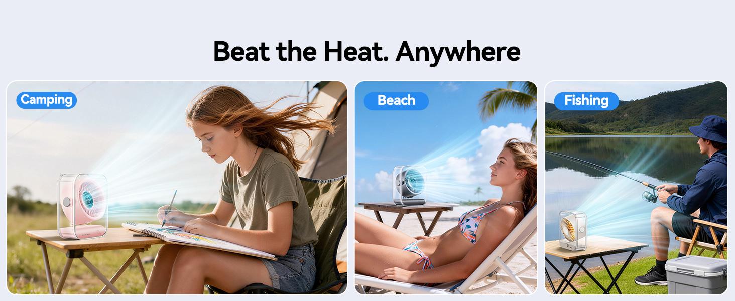 KIMMOO Rechargeable USB Desk Fan, Quiet Table Fan with Turbo Airflow, 100 Speeds, Digital Display, 90° Rotating, Small Battery Desktop Fans for Bedroom Home Office Travel, Black KIMMOO Rechargeable USB Desk Fan, Quiet Table Fan with Turbo Airflow, 100 Speeds, Digital Display, 90° Rotating, Small Battery Desktop Fans for Bedroom Home Office Travel, Black