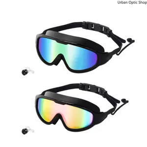 Adults' 2-Pack Wide-View, Anti-Fog, No-Leak Swim Goggles