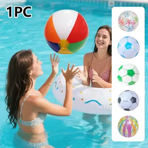 1pc Summer Beach Water Game Sandball, Inflatable Sandball for Photos, PVC Water Toy, Fun Beach Activity, Perfect for Summer Holidays