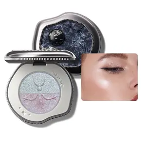 Emotional Blush, Long Lasting Blush, Cheeks Contour Pressed Powder Palette, Natural Look Blush for Daily Makeup, Glam Flawless Soft Color Shadow