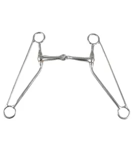 212 MAIN Jacks 988 MI-NP Jointed Malleable Iron Nickel-Plated Training Snaffle Bit, Equine Equestrian Tack Equipment for Horse Sports & Outdoor Use
