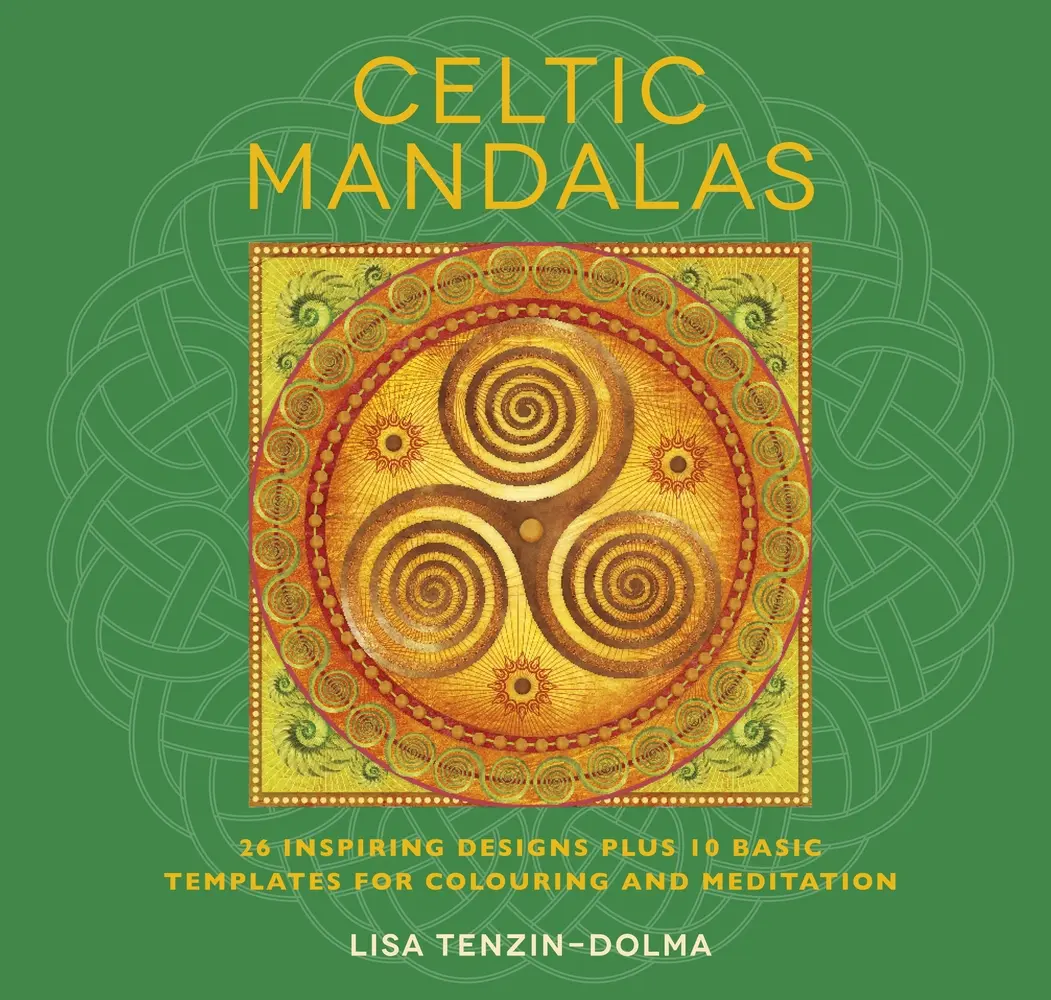 USED Book - Celtic Mandalas: 32 Inspiring Designs Plus 10 Basic Templates for Colouring and Meditation by Tenzin-Dolma, Lisa (Paperback) - english