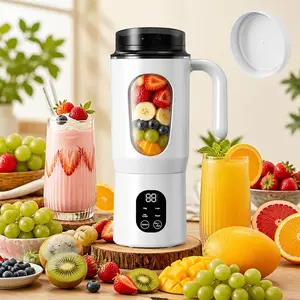 Juicer Blender with 12 Blades &, 21000 RPM Heavy-Duty Mini Juice Maker, Auto-Clean Function, Ice Crusher for Smoothies, Milkshakes, Fruits, Vegetables - Compact for /Travel
