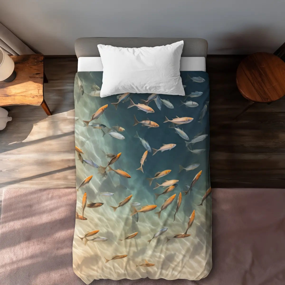 MWW C1DCTXLWKAGX0F Away From the Sand Beige Twin Size Extra Long Duvet Cover, Comfortable Neutral-Toned Duvet Cover for Elegant Home Decor, Comfortable Duvet Covers, Neutral-Toned Duvet Covers