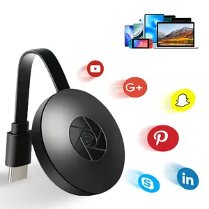 1080P Wireless HDMI Screen Mirroring Dongle, 2.4G WiFi Cast Adapter Plug and Play No App Required, Compatible with iOS Android Laptop to TV Projector Monitor
