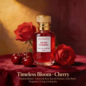 Women's Perfume 60ML Floral Fruity Scent Cherry Sweet Wine Long-Lasting Fragrance Ideal Gift for Daily Wear and Romantic Dates