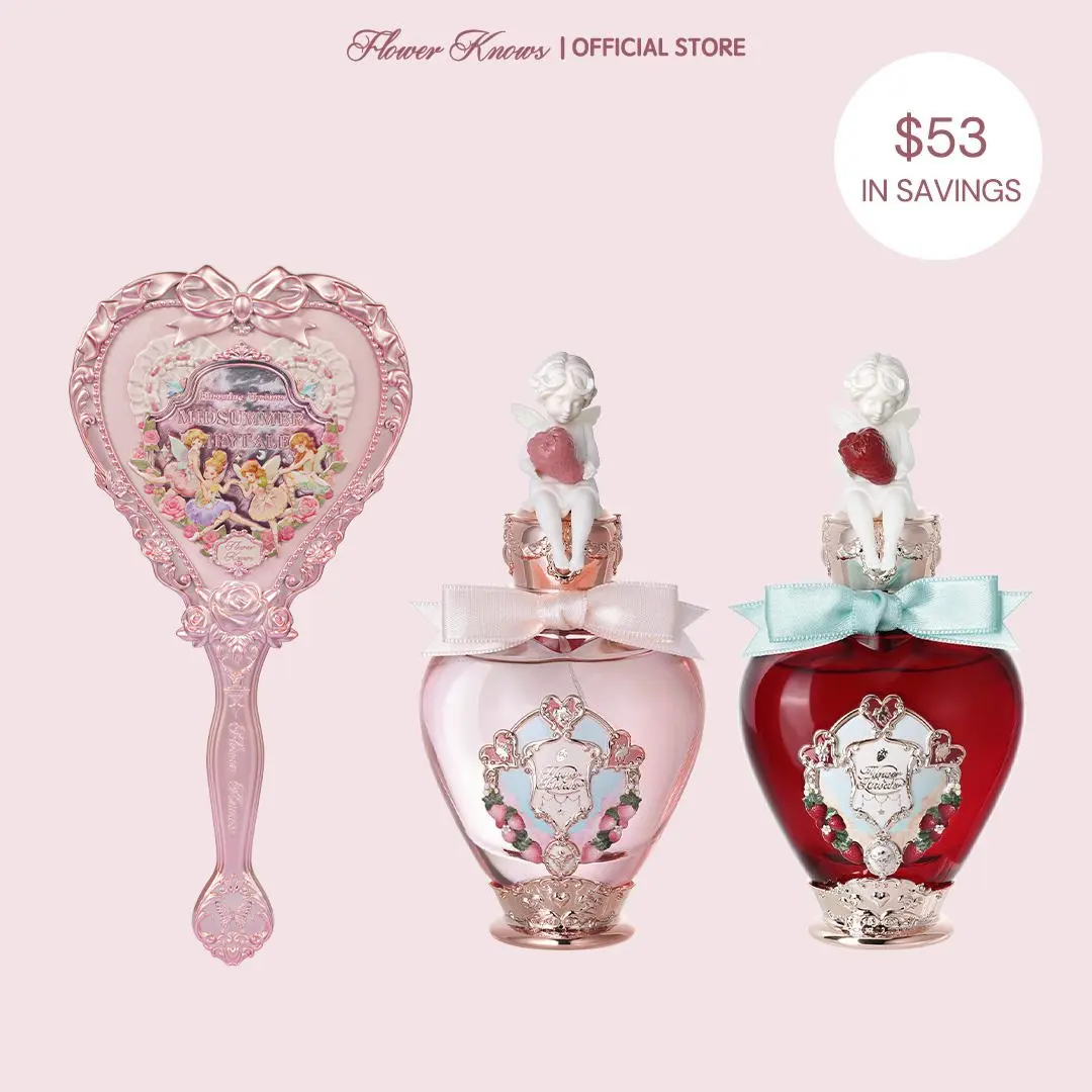 Flower Knows Muse Scent Set, Fruit & Strawberry Sweet Fragrance, 50ml (1.7oz) Eau De Parfum, Long-lasing, Summer Women Perfume Gift, #Summervibes,summerwins,vacationoutfits,beachoutfits