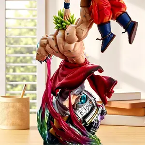 DBZ Super Anime Figure — Photo-Real Mechanical Base, Muscles Bursting Iconic Scene, Dynamic Tension Maxed Out, Detail Enthusiasts' Ecstatic Collector's Edition