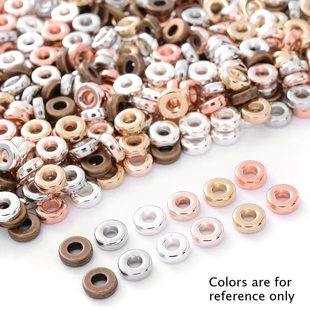 Flat round beads, loosely spaced beads, suitable for DIY decorative clothing, sewing, DIY Beading Accessories, Plain Beads Decor