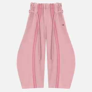 Aelfric Eden Y2K Stripe Baggy Pants 2025 Elastic Waist Trend Lantern Trouser Vintage Wide Leg Unisex Basic Bottoms