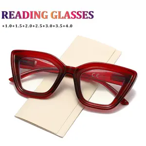 Gigula Women's Cat Eye Glasses, Vintage Blue Light Blocking Reading Glasses, Reading Eyeglasses, Includes Velvety Portable Storage Bag