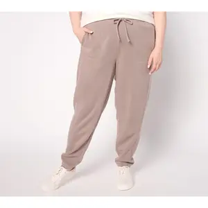 AnyBody Petite Brushed French Terry Joggers