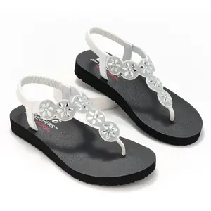 Skechers Meditation Vegan Sling Back Sandals- Sparkly Fleur