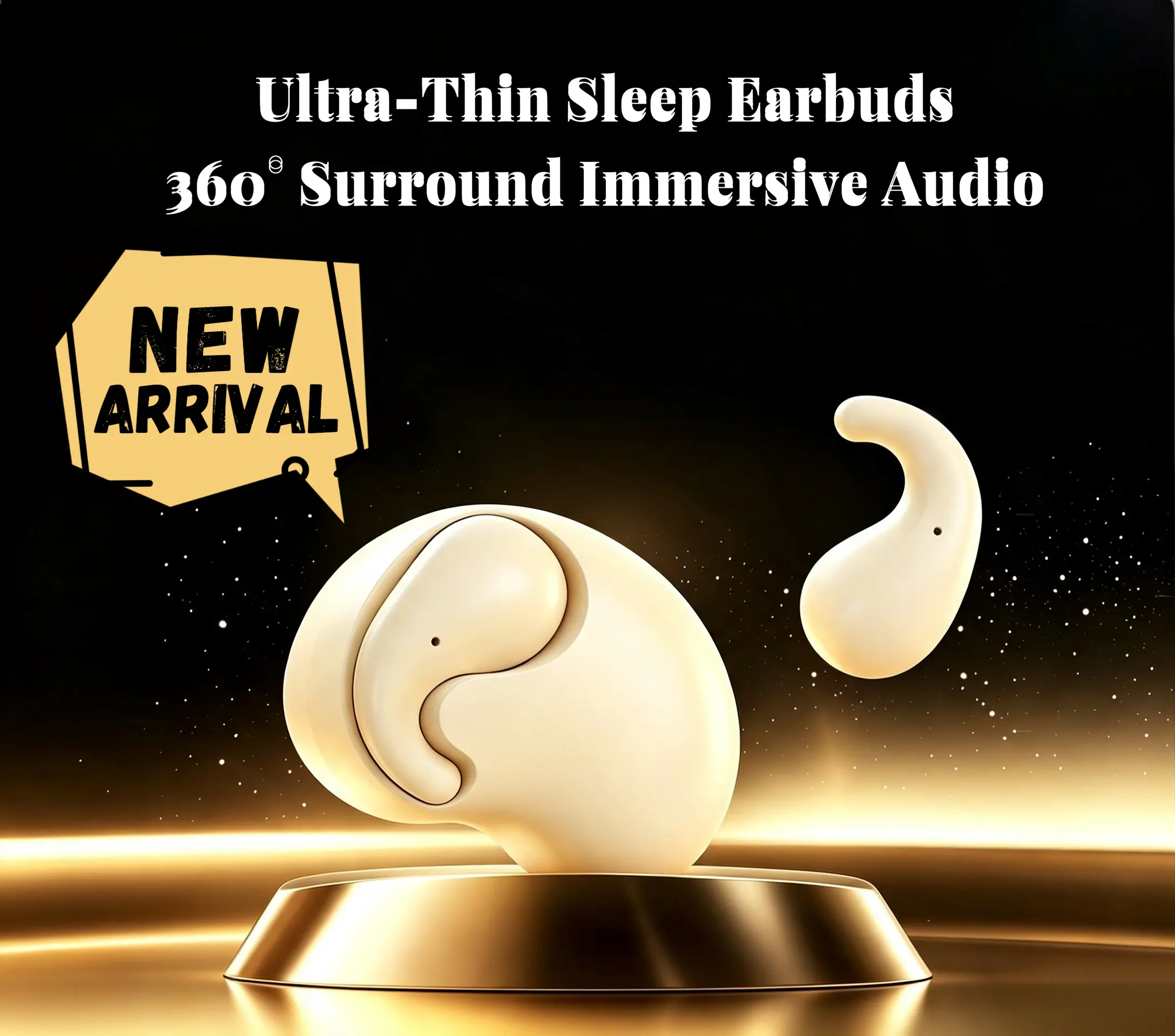 Ultra-mini invisible sleep Bluetooth earphones, wireless, with smart noise cancellation, high-fidelity sound, deep bass, suitable for sports, daily leisure, classroom, and office use, compatible with Apple and other systems