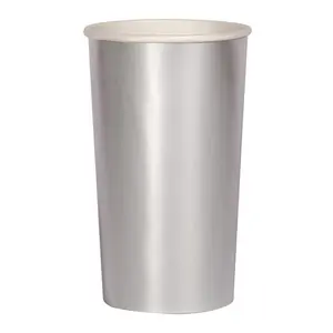 SILVER METALLIC CUPS