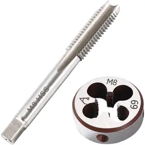 M8 x 1.25 Metric Thread Tap and  Set, M8 x 1.25mm  Steel Machine Tap  Set Right Hand