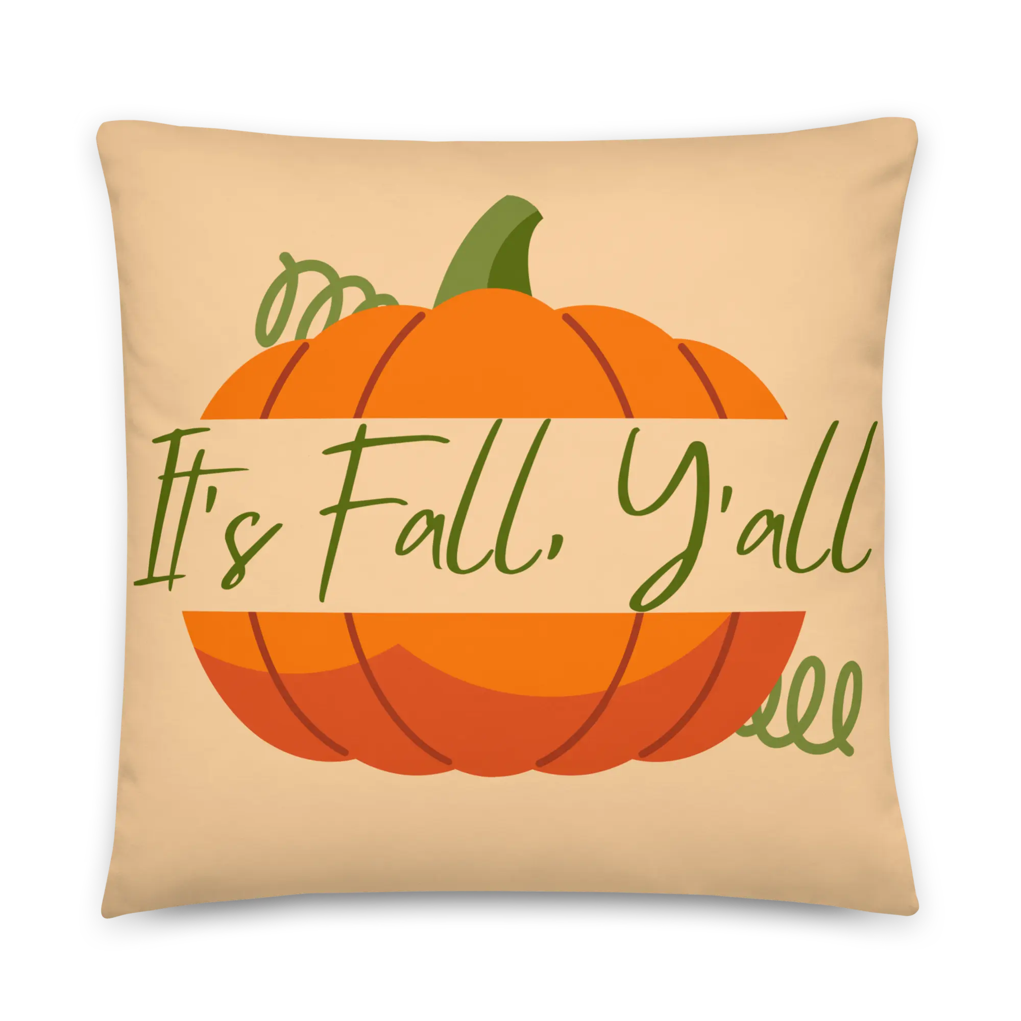 It's Fall Y'all Pillow | Fall Pillow | Autumn Decor | Fall and Pumpkin Pillow | Porch Pillow | Farmhouse Decor | Farmhouse Pillow