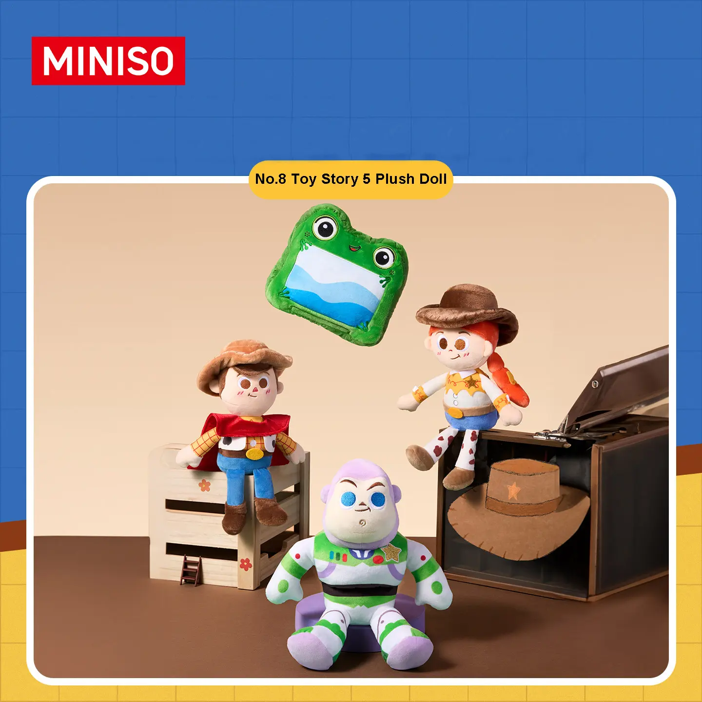 MINISO Toy Story 5 Jessie Doll, Adorable Fluffy Stuffed Figure with Soft Texture, Vivid Design, Exquisite Workmanship, Classic Movie Peripheral, Ideal Decoration & Gift for Fans on Special Occasions