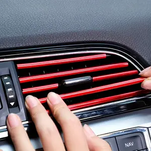 10-Piece Car Interior Kit, Car Interior Accessories, Car Interior Decorative, Includes 7.7-Inch Air Vents Decor, Door Edge Protectors, Blue and, Ideal Holiday Gift