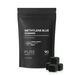 Methylene Blue Gummies | Cellular & Cognitive Support | Lemon Flavor | 90 Vegan Gummies