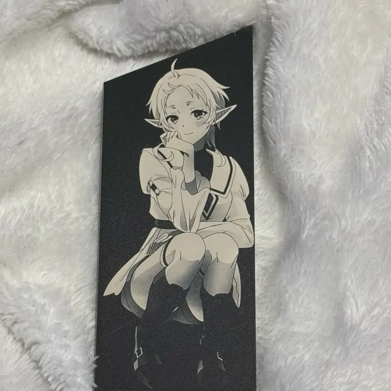 Custom Engraved Anime Design Bookmarks - Personalized Page Markers for Anime Fans, Reading Enthusiasts