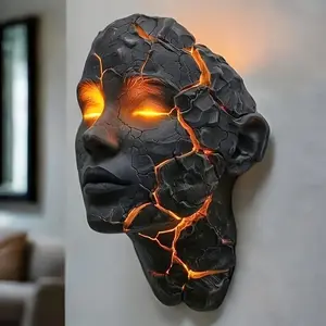 Trendy Broken-Soul Wall Light 3D Illusion LED Shattered Glass Effect Lamp for Living Rooms & Bedrooms Modern Artistic De
