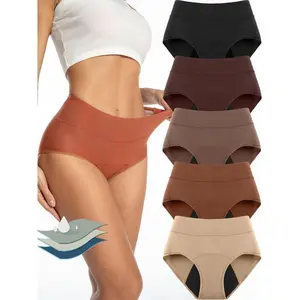5 Pack Period Underwear for Women Breathable Menstrual Period Panties underwear women thongs