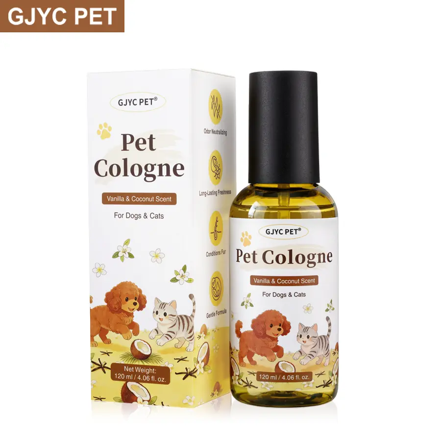 Dog & Cat Cologne| Vanilla Coconut Flavor| Fur-Conditioning, Non-Sticky Odor Control Formula| Travel-Friendly| Vanilla Coconut Deodorant, 4.06 fl.oz