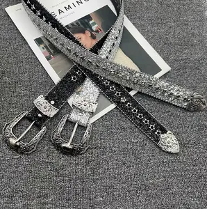Trendy Rhinestone Y2K Belts | Hip Hop Solid Color Sparkling Belt For Women daily uses