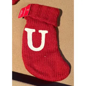 Wondershop Mini Knit Christmas Stocking – Letter U