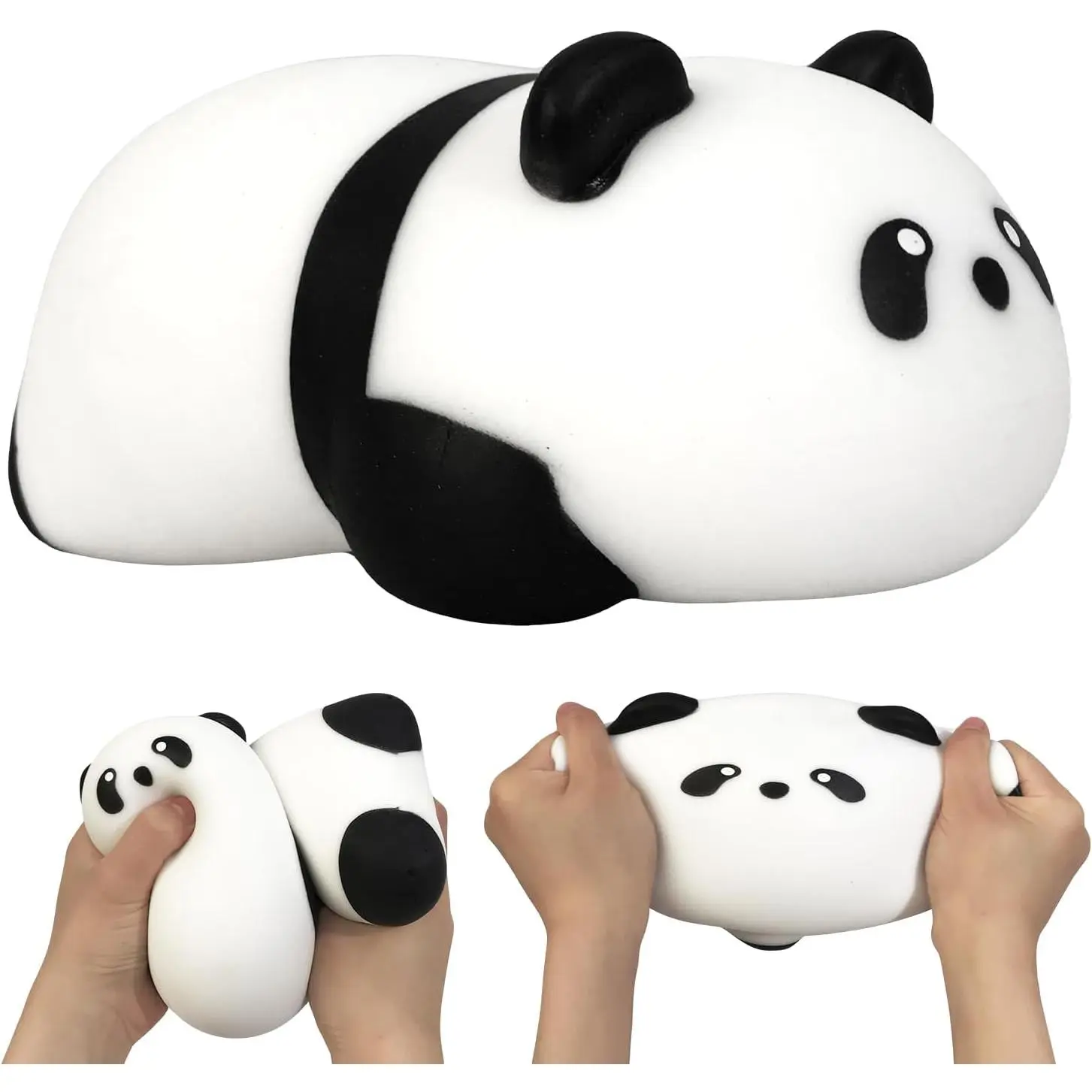Squishy Panda Squeeze Toys, Large 4.35’’ Cute Panda Squishy Toys, Soft Dough Balls Stress Relief Sensory Toy for Adults & Kids, Squishies Relaxation and Fun Party Favors Goodie Bag Fillers