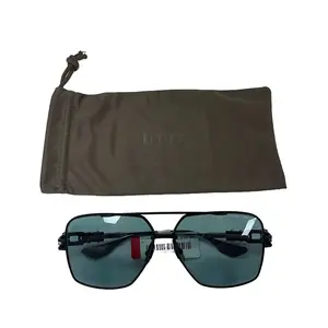 Pre-owned DITA metal Bag Accessories Matte Black Silver Frames Grand Emperik Su E26042566