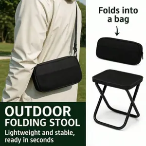 Folding Camping Chair for Adults, Portable Compact Outdoor Chair, 200kg Load Capacity, Durable Frame, Easy Setup & Fold, Ideal for Camping, Beach, Fishing, Garden, Travel