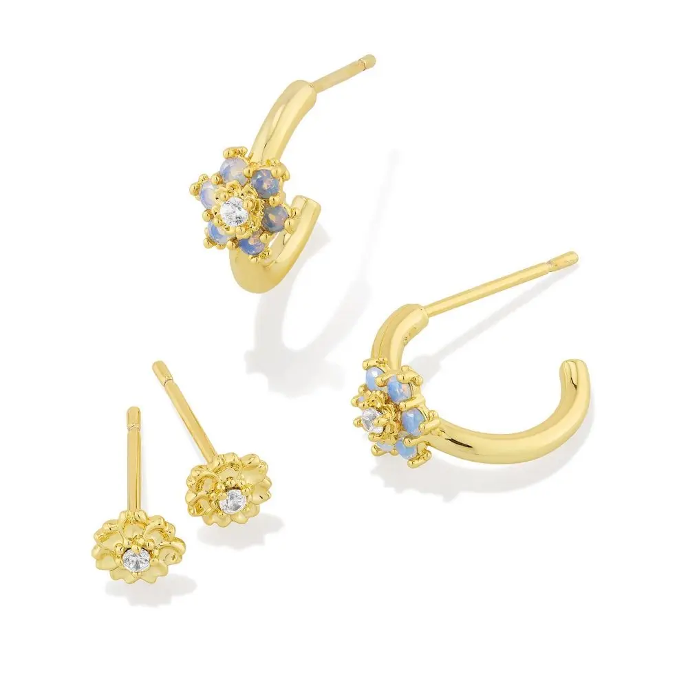 Kendra Scott Alyssa Set Of 2 Earrings - Opalite Crystal