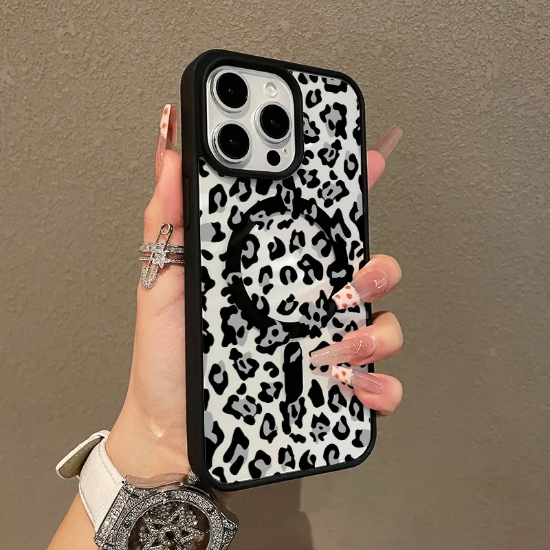 Premium Case for iPhone11/12/13/14/15/16/promax Black leopard print y2k cased Ready, Anti-Fall,Springtok,and Ultra-Thin Design |   Perfect for Everyday Use Screen Protector Aesthetic Resistance Smartphone Shockproof Protection, Accessories, Cellphone