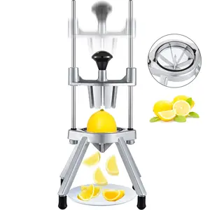 VEVOR 6-Section Commercial Easy Wedger Stainless Steel Blade Fruit Lime Slicer,  Lemon Cutter for Home Bar Restaurant Aluminium Kitchen