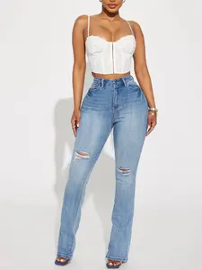 Right On Time Stretch Bootcut Jean - Medium Wash