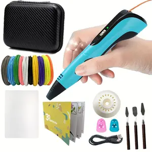 3D Printing Pen Set for Kids & Teens, Multi-Functional Creative Drawing Pen, Use with power plugged in, DIY Toy Print Pen, Pla 1.75mm, Christmas Halloween Party Gift