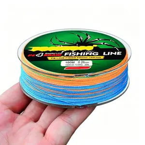 Braided Fishing Line 4 Strands, 109yards Multicolored PE Wire,6LB/8LB/10LB/15LB/20LB/25LB/30LB/35LB/40LB/50LB/60LB/70LB/80LB/100LB Braided Wire for Saltwater Fishing fishhooks