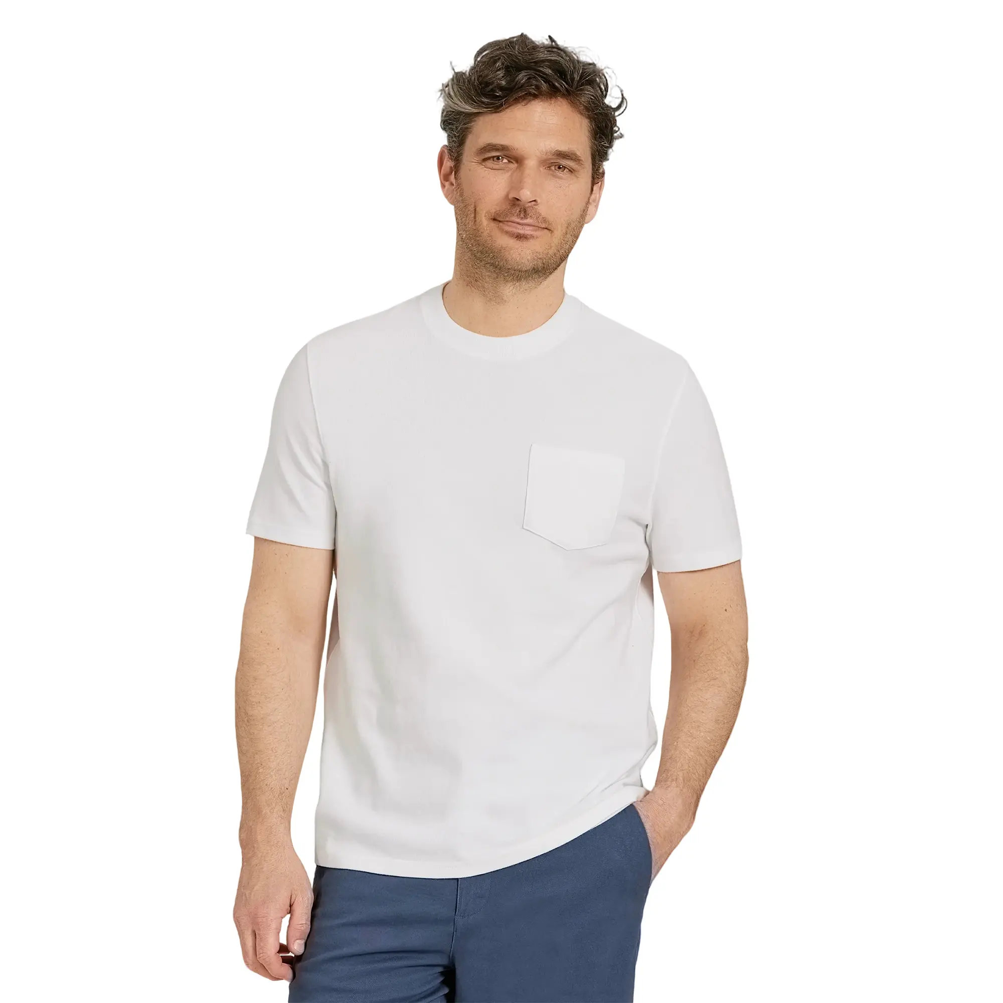 Mott & Bow Heritage Weighted Tee, 100% Cotton, Tagless Neck Branding, 1 Left Chest Pocket, Short-sleeved, Relaxed but not Oversized Fit summerwins