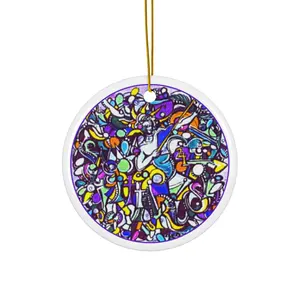 Sagittarius Zodiac Ceramic Ornament - Festive Christmas Decoration