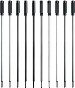 Black Ink Refills (10Pcs), Replaceable Pens Refills, 1Mm Medium Tip - Black ChaoQ