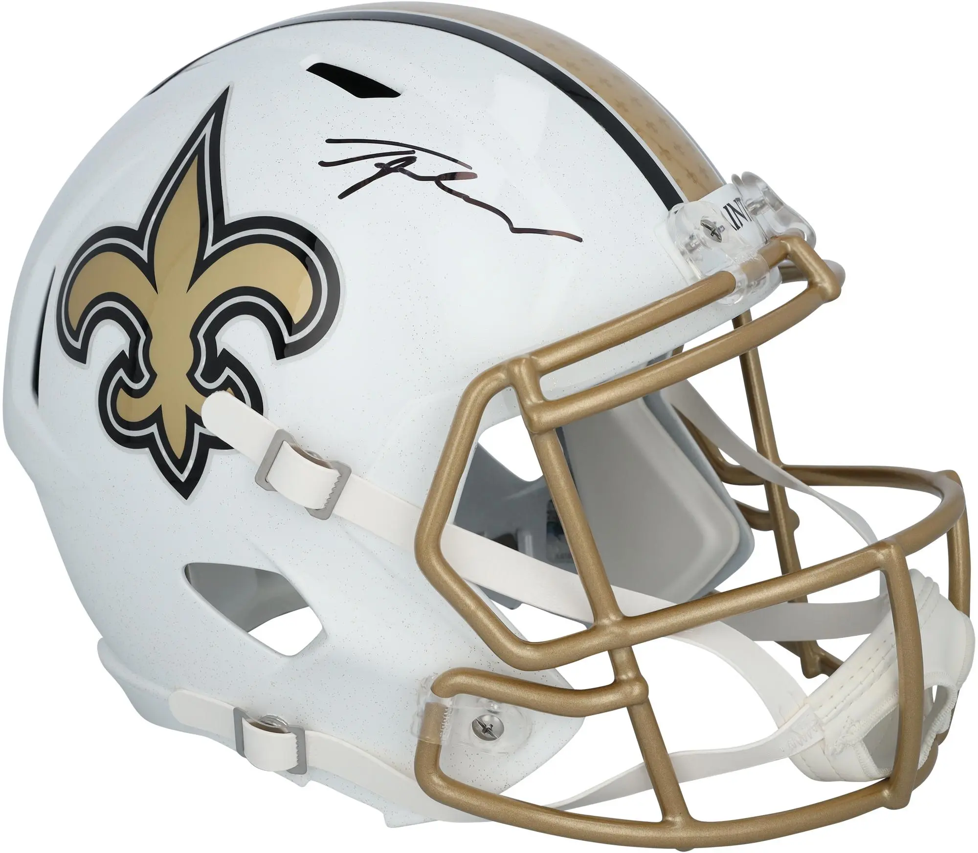 Tyler Shough New Orleans Saints Autographed Riddell 2025 Alternate Speed Replica Helmet - Fanatics Authentic Certified