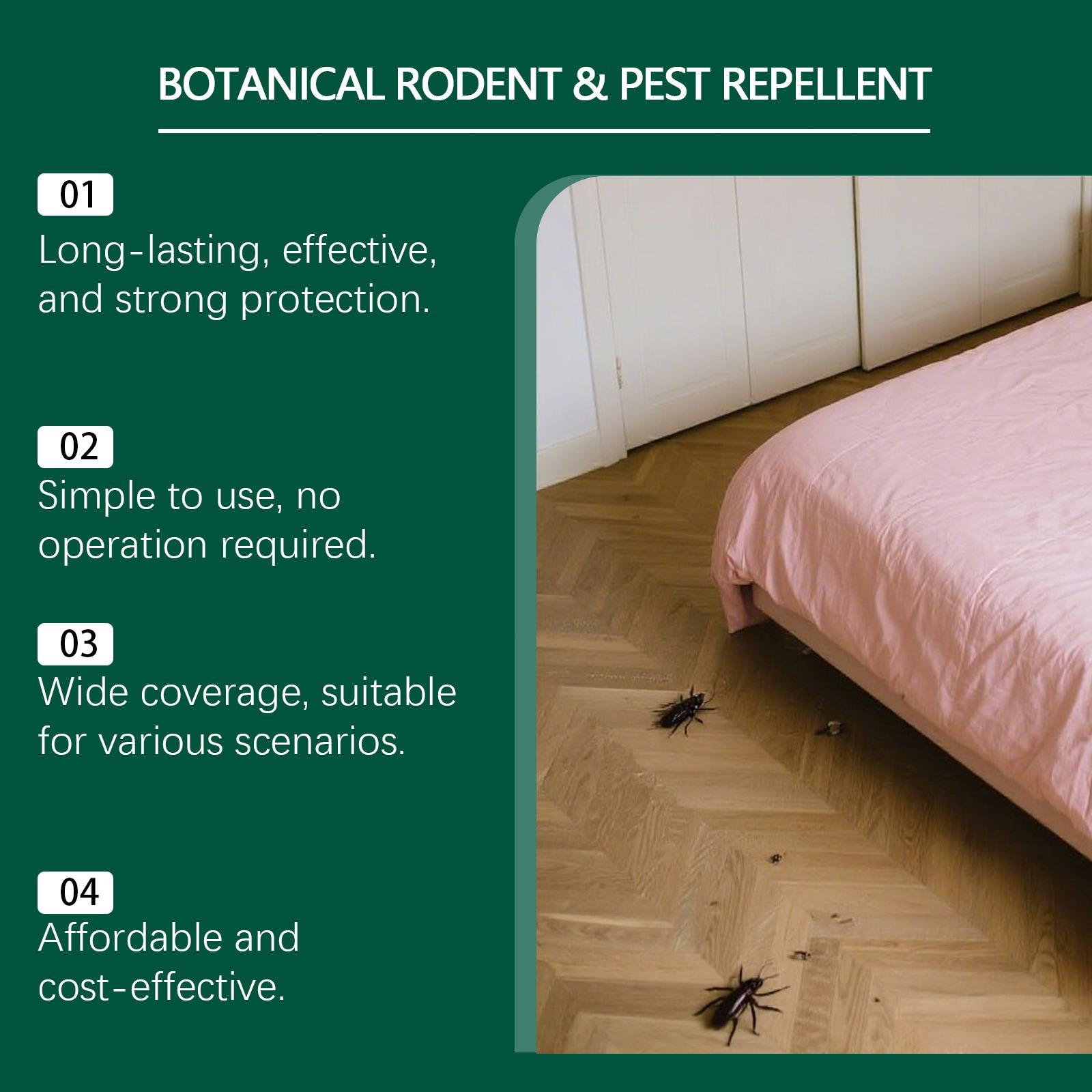 Natural Peppermint Oil Rodent Repellent 10 Pack, Botanical Mouse & Pest Deterrent for Indoors & Outdoors, Repels Squirrels, Roaches, Spiders, Pet Safe Bug Control for Home, RV & Car Engine