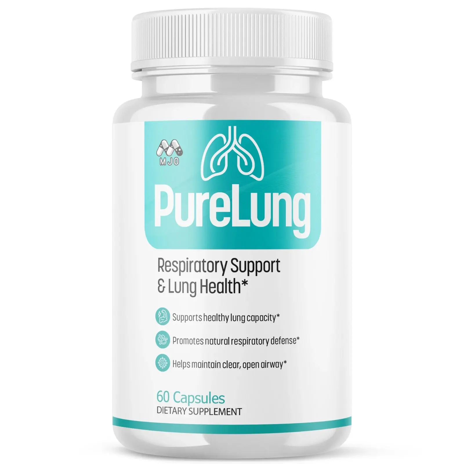 (1 Pack) PureLung Advanced Lung Support Supplement Pure Lung 60 Capsules