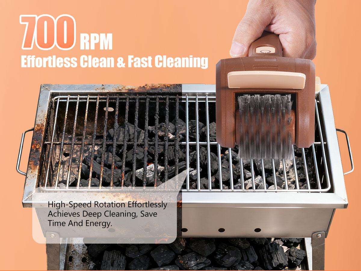 LRLY Electric BBQ Grill Brush, Safe Bristle Free with 2 Replaceable Heads, Cordless Rechargeable, Heavy Duty Fast Clean, Outdoor BBQ Cleaner for All Grill Types, Grill Season 2026 LRLY Electric BBQ Grill Brush, Safe Bristle Free with 2 Replaceable Heads, Cordless Rechargeable, Heavy Duty Fast Clean, Outdoor BBQ Cleaner for All Grill Types, Grill Season 2026