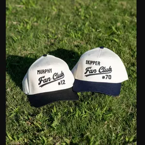 Custom Embroidered Fan Club Hat, Custom Team, Player Number, Personalized Sports Mom Hat, Football Hat Gif