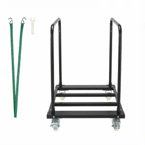 1500LB Heavy-Duty Folding Panel Cart with 4 Wheels – All-Steel Folding Hand Truck for Drywall, Plywood, Furniture & Mattress Moving