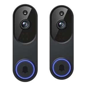 2-Pack Wireless Video Doorbell Camera, Battery-Powered, Ai Human Detection, Night Vision, Cloud Storage, Two-Way Talk, Home Security, Smart Video Doorbell