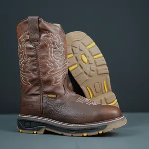 5059 Bull Fight Ocre Soft Toe Bota De Trabajo Mens Work Boot Made In Mexico